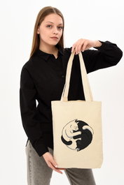 Zoozie Bags Bolso de mano 1227 100% algodón color crema 35x40x8 cm